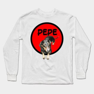 Pepe Dog Dachshund Long Sleeve T-Shirt